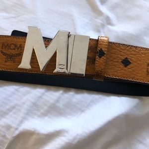 Authentic Men cognac brown mcm belt